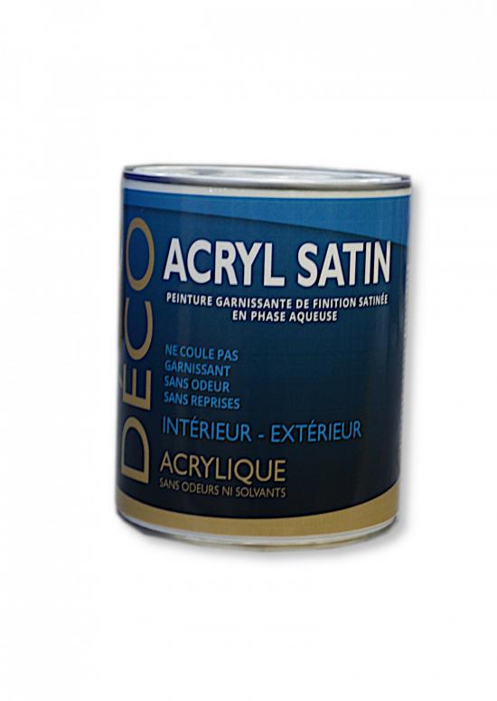Acryl satin 1 L BLANC