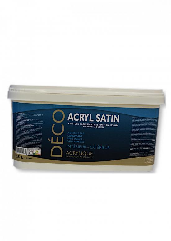 Acryl satin 2,5 L BLANC