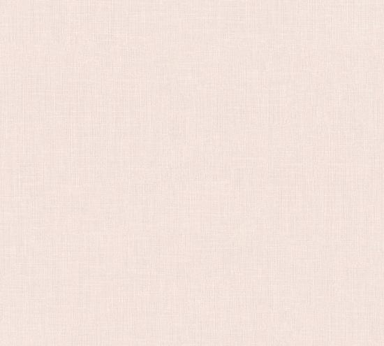 Agrandir - Papier peint uni rose pastel effet tissé 36925-2_1